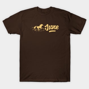 June Aspen Gold Horse T-Shirt